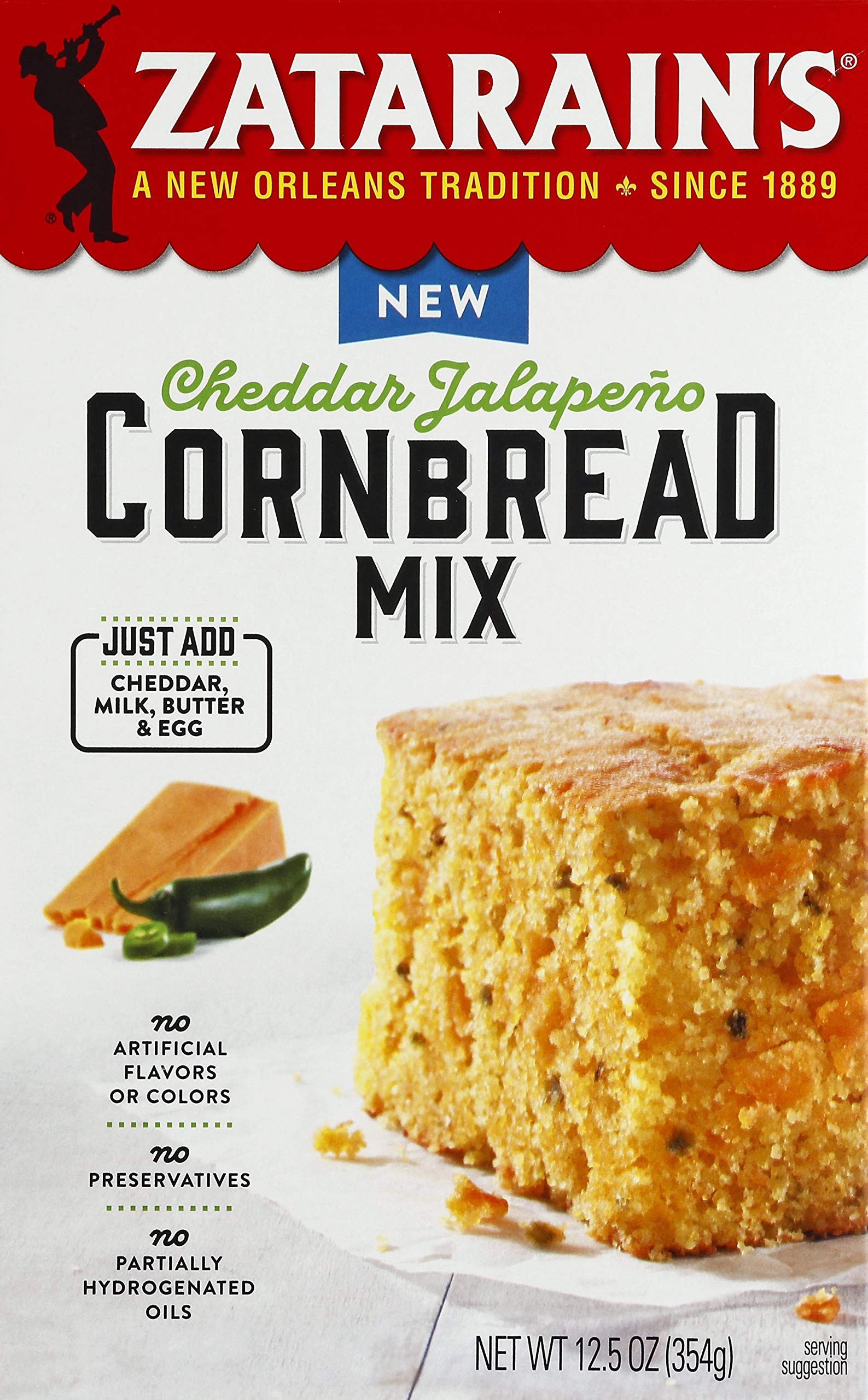 Amazon.com: Zatarains Cheddar Jalapeno Bread Mix,12.5 Ounce (Pack